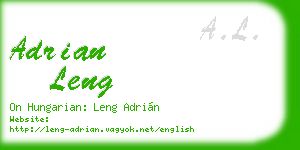 adrian leng business card
